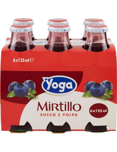 YOGA 100% MIRTILLI SUCCO NETTARE 6X125 ML