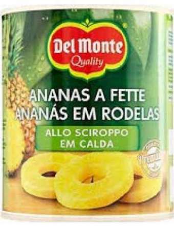 DEL MONTE ANANAS SCIROPPATE A FETTE IN LATTINA GR 435