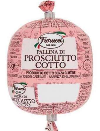 FIORUCCI PALLINA PROSCIUTTO COTTO GR 150