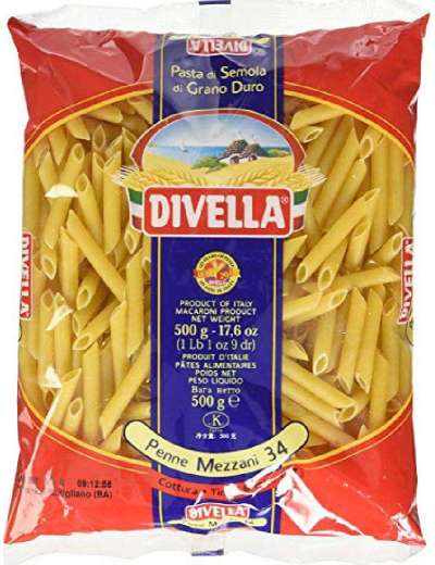 DIVELLA N 34 PENNE MEZZANE LISCE GR 500