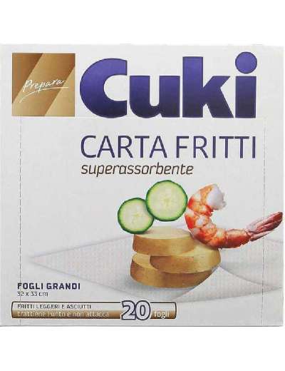CUKI CARTA FRITTI DA 20 FOGLI