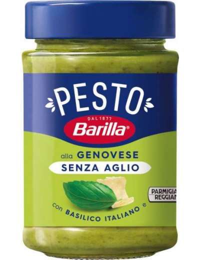 BARILLA PESTO SENZA AGLIO VETRO GR 190