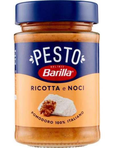 BARILLA PESTO RICOTTA E NOCI SICILIANA VETRO GR 190