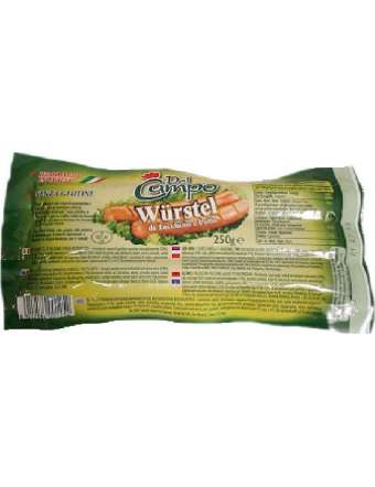 DEL CAMPO WURSTEL TACCHINO E POLLO GR 250