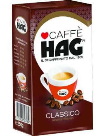 HAG DECAFFEINATO CLASSICO GR 250