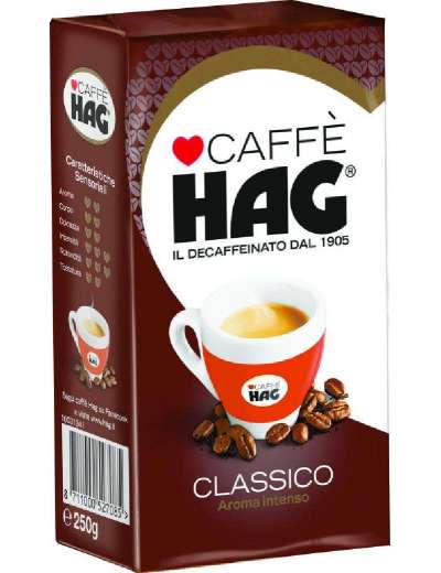 HAG DECAFFEINATO CLASSICO GR 250