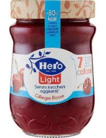 HERO CONFETTURA LIGHT CILIEGE ROSSE VETRO GR 280