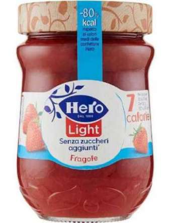 HERO CONFETTURA LIGHT FRAGOLA VETRO GR 280