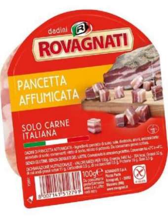 ROVAGNATI DADINI AFFUMICATA PANCETTA GR 100