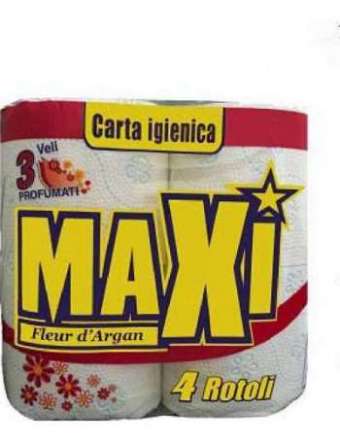 MAXI CARTA IGIENICA ARGAN 3 VELI 4 ROTOLI