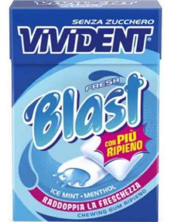 VIVIDENT FRESH BLAST BLUE PERFETTI GR 30