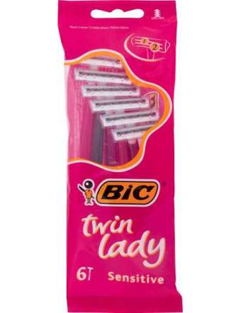 BIC RASOIO TWIN LADY 2 LAME SENSITIVE 6 PZ