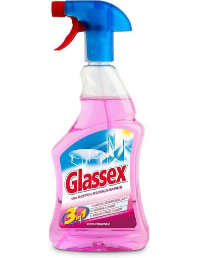 GLASSEX DETERGENTE MULTIUSO ACETO SPRAY ML 500