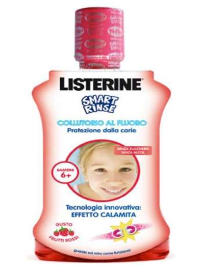 LISTERINE COLLUTORIO KIDS ANNI 6+ FRUTTI ROSSI ML 500