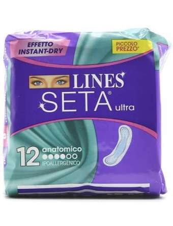 LINES SETA ULTRA ANATOMICO 12 PZ ASSORBENTI