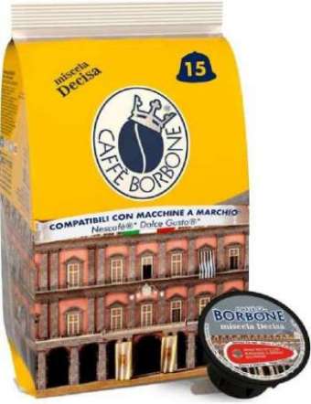 BORBONE CAPSULE NESCAFE DOLCE GUSTO MISCELA DECISA PZ 15