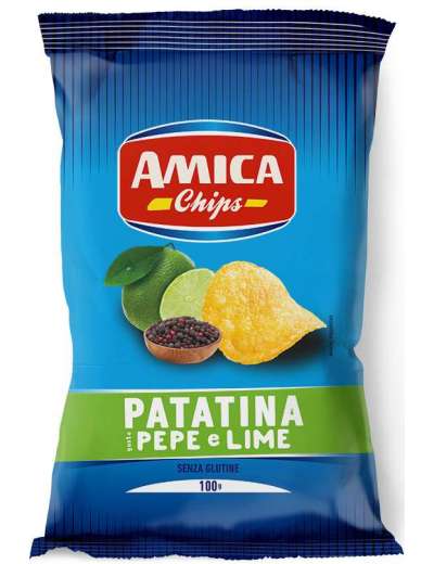 AMICA CHIPS PATATINE PEPE E LIMONE GR 100