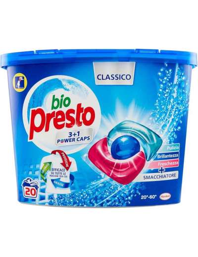 BIO PRESTO POWER CAPS CLASSICO 20 LAVAGGI PZ 20
