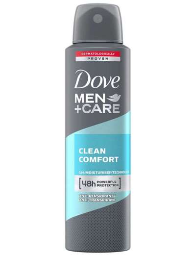 DOVE DEO SPRAY MEN CLEAN COMFORT ML 150