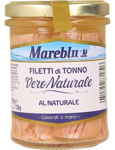 MAREBLU' FILETTI DI TONNO VERO NATURALE VT GR 180