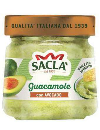 SACLA' SALSA GUACAMOLE CON AVOCADO GR 190