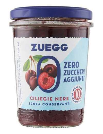 ZUEGG SENZA ZUCCHERO CILIEGIA CONFETTURA GR 220