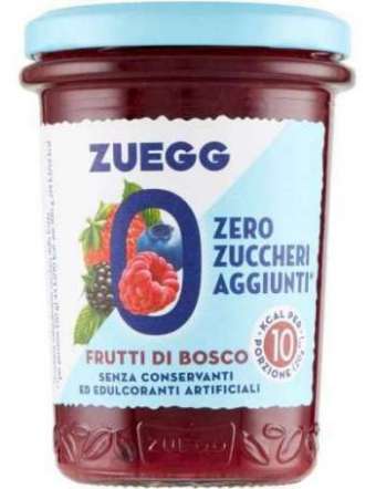 ZUEGG SENZA ZUCCHERO FRUTTI DI BOSCO CONFETTURA GR 220