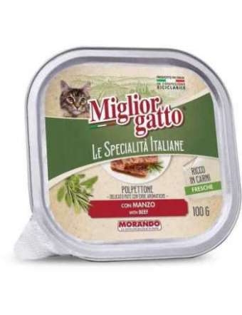 MIGLIORGATTO SPECIAL PATE' MANZO GR 100