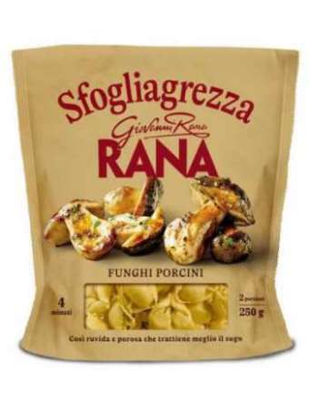 RANA SFOGLIAGREZZA FUNGHI PORCINI GR 250