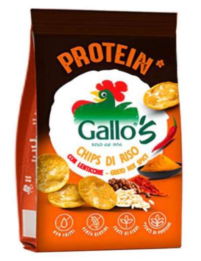 GALLO'S CHIPS PROTEIN HOT SPICY GR 40