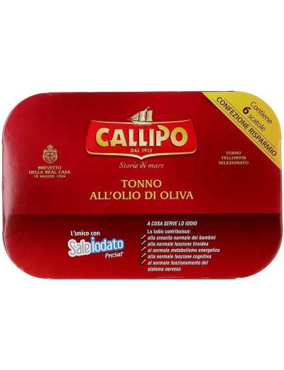 CALLIPO TONNO OLIO D'OLIVA 6X70GR 420