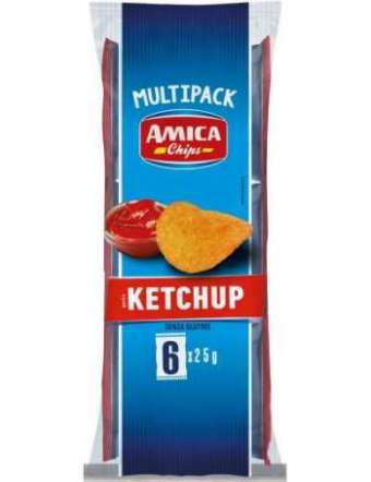 AMICA CHIPS MPK KETCHUP 6X25 GR 150