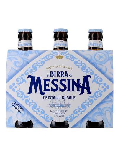 MESSINA BIRRA CRISTALLI SALE 3X33 CL