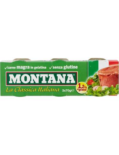 MONTANA CARNE 3X70 GR 210