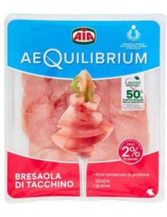 AIA AEQUILIBRIUM BRESAOLA DI TACCHINO GR 80