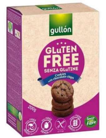 GULLON COOKIES CON CIOCCOLATO SENZA GLUTINE GR 200