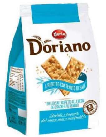 DORIA CRACKERS DORIANO MENO SALE GR 500