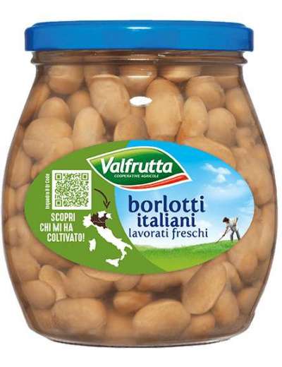 VALFRUTTA BORLOTTI VETRO GR 580
