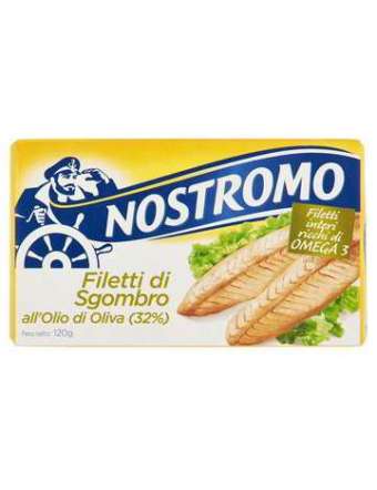 NOSTROMO FILETTI SGOMBRO OLIO DI OLIVA GR 120