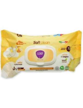 CLENDY SALVIETTINE SOFT CLEAN ARGAN 72 PZ