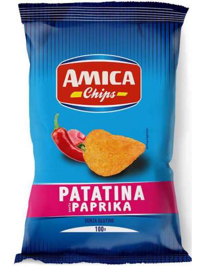 AMICA CHIPS PATATINA PAPRIKA GR 100