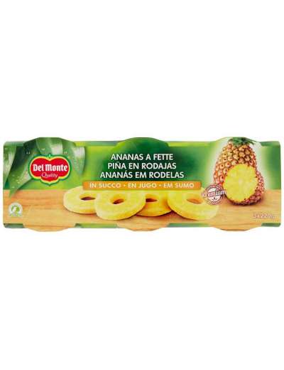 DEL MONTE ANANAS FETTE AL NAURAL.GR 220X3