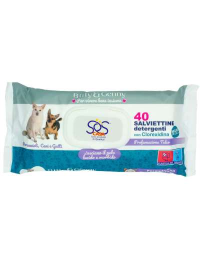 BILLY GENNY SALVIETTE PER CANI TALCO PZ 40