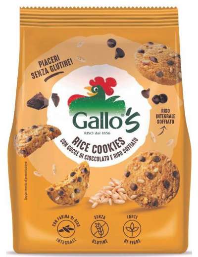 RICE COOKIES F. RISO INTEGRALE GOCCE CIOCC.200
