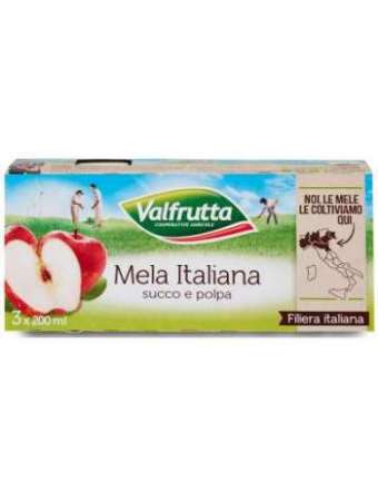 VALFRUTTA SUCCO MELA BRIK ML 200X3