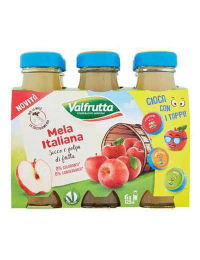 VALFRUTTA SUCCO MELA ML 125X6