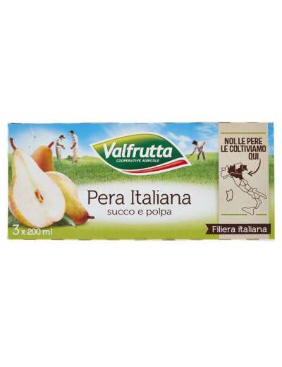 VALFRUTTA SUCCO PERA BRIK ML 200X3
