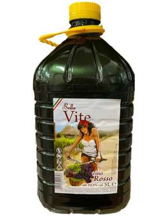 BELLA VITE VINO ROSSO LT 5 PET