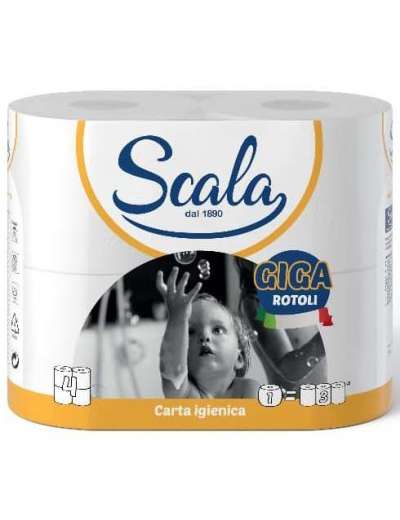 SCALA GIGA CARTA IGIENICA 4 ROTOLI