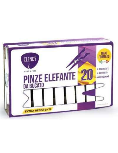 CLENDY PINZE ELEFANTE DA BUCATO 20 PZ